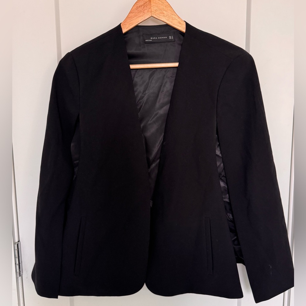 Black Women's Cape Blazer